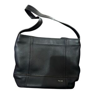 The Sak De Young Black Pebbled Leather Hobo Shoulder Bag